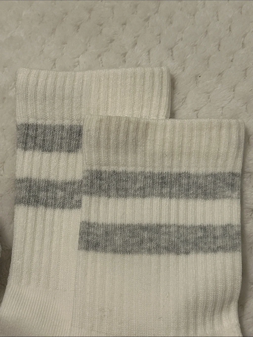 NWOT Bombas Vintage Stripes Half Calf Socks - Black, Gray & Maroon Stripes-Small